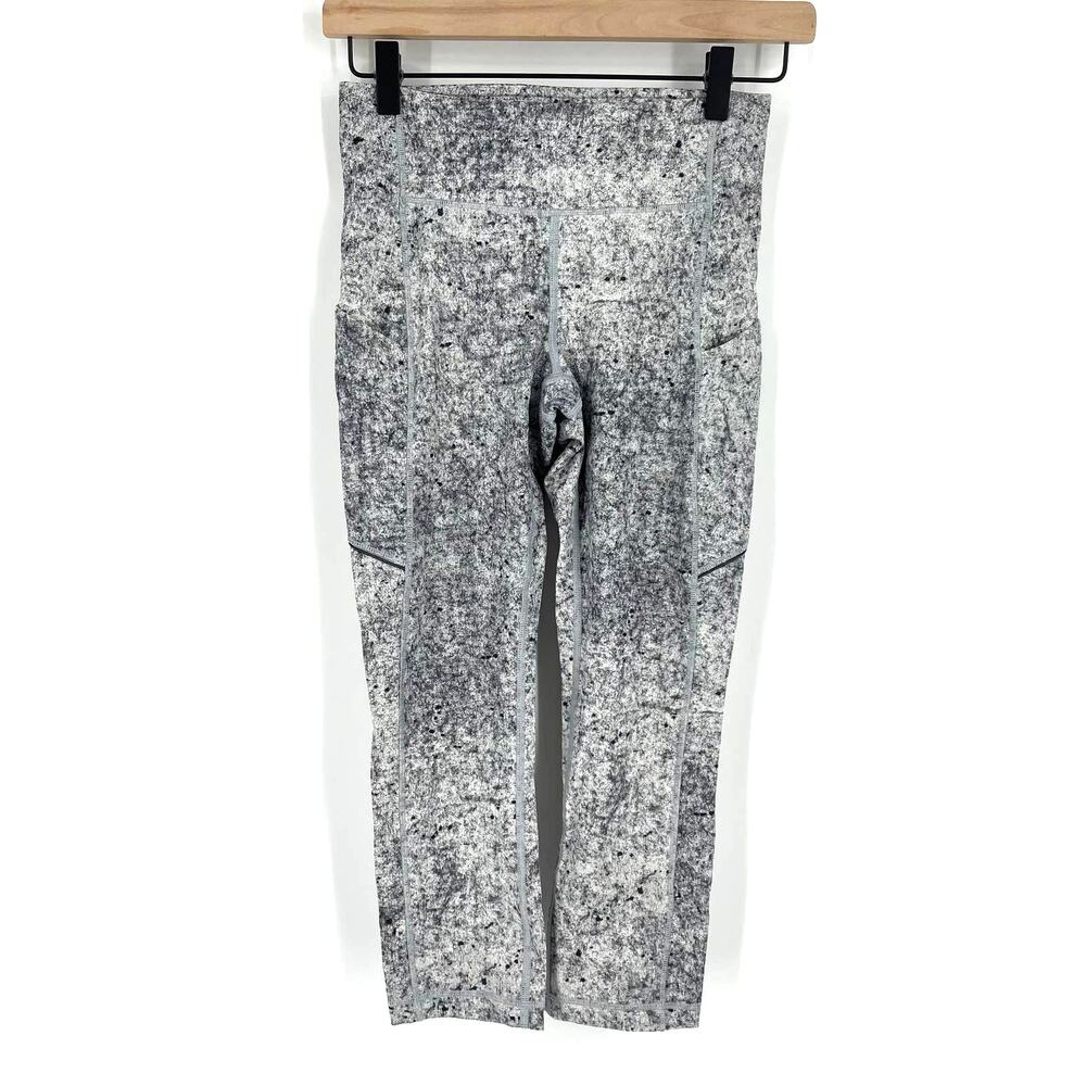 Lululemon Speed Up Crop 21" Antiqued Alpine White Multi Size 4‎